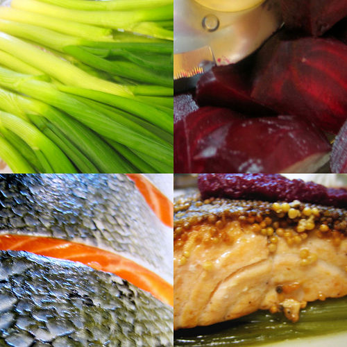 Mustard Seed Coated Salmon Mustard Seed Coated Salmon picture